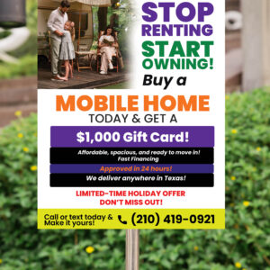 We will create real estate signs, custom signs for land sale